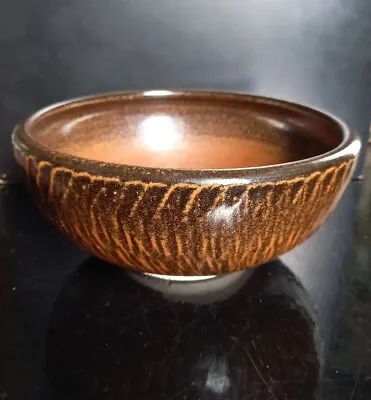 Buy Studio Pottery Tenmoku Glaze Bowl: 7  / 17.5 Cm Across. 3  / 8cm Deep. Marked. • 18£