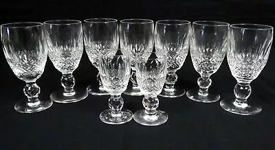 Buy Lot 9 Waterford Crystal Coleen Mixed Sizes Glasses Sherry Cordial Port Ireland • 118.53£