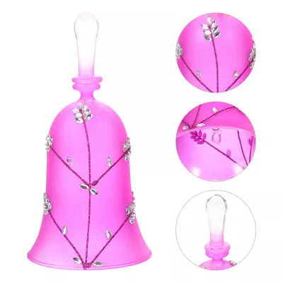 Buy Clear Glass Handheld Bell For Church, Restaurant, And Home Use-QX • 12.35£