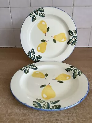 Buy Poole Pottery Dorset Fruits - Pears - 2 X 22.5 Cm Luncheon / Salad Plates  • 20£
