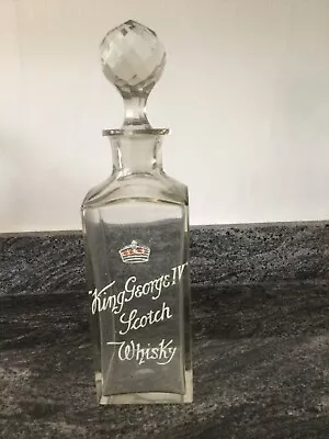 Buy King George 1V Glass Whiskey Decanter • 15£
