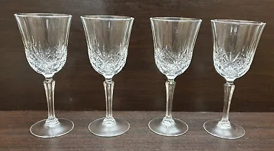 Buy 4x High Quality Cristal Cut Wine Glasses Goblets • 19.99£
