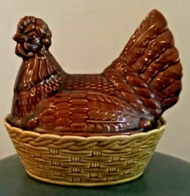 Buy Country Retro 1970s Genuine Rare Beswick Pottery , Chicken Egg Storage Basket.j • 22.95£