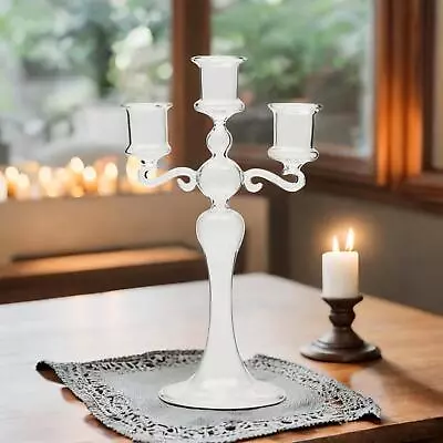 Buy Glass Candle Holder, Tapered Candle Holder, Candle Light Holder, Glass Candle • 12.49£