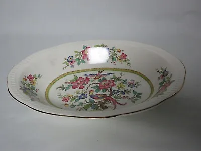 Buy Crown Clarence Staffordshire Oriental Bird Serving Dish/ Bowl • 9.50£