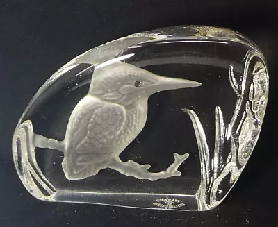 Buy KINGFISHER Wedgwood Glass Crystal Paperweight • 2.95£