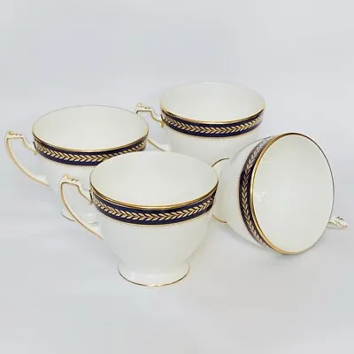 Buy Set Of FOUR (4) Coalport Blue Wheat 2 7/8  H Footed Cups *MINT* • 102.80£