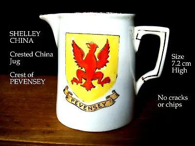 Buy Antique SHELLEY China Crested China JUG Model Crest Of PEVENSEY, SUSSEX • 1.99£