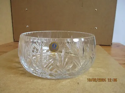Buy Large Heavy Lawiercie Made In Poland Lead Crystal Hand Cut Fruit Bowl With Label • 2£