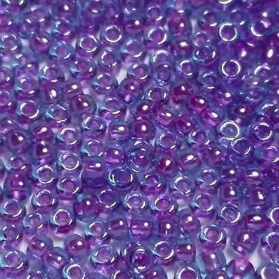 Buy 10g Aqua - Purple-Lined TOHO Seed Beads - 11/0-252 • 3.20£