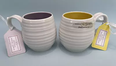 Buy Portmeirion Sophie Conran Honeypot Mugs X 2 - Mulberry And Sunshine • 24.99£