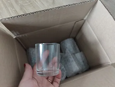 Buy Candle Tins Glass Votive Candle Holders Candle Making Supplies 10pcs • 9.99£