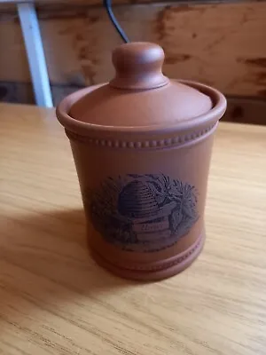Buy Vintage Fulham Pottery Terracotta Honey Jar With Lid, Made In England - 5  Tall • 30£