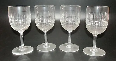Buy French Baccarat Glassware - Set Of Four Nancy Claret Wine Glasses • 284.51£