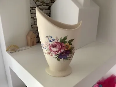 Buy Axe Vale Pottery Bud Posy Vase Made In Devon England. Mat Cream. Floral. Flowers • 3.40£