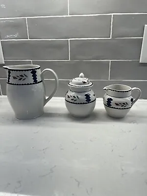 Buy ADAMS Lancaster Tea Pot Creamer And Sugar Set See Pictures • 28.81£