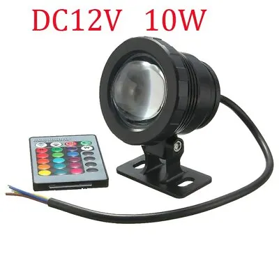 Buy LED Underwater Spotlight Flood Light Pond Pool Fountain Lamp Color Changing 10W  • 49.01£
