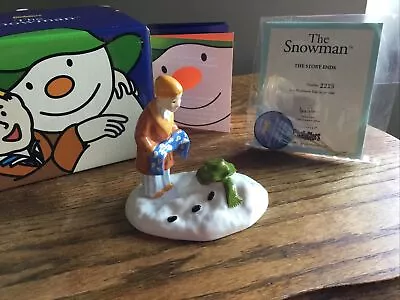 Buy Coalport China The Snowman Figurine Limited Ed. “The Story Ends” Box- Excellent • 45£