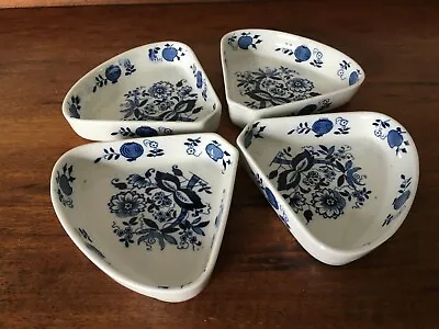 Buy 4 1930s Solian Ware Soho Pottery Triangular Dishes • 20£