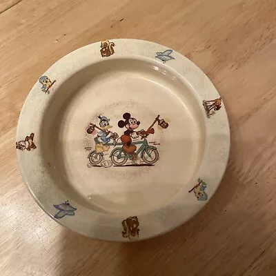 Buy Vintage Beswick Walt Disney Mickey Mouse And Donald Duck Bowl / Dish • 15£
