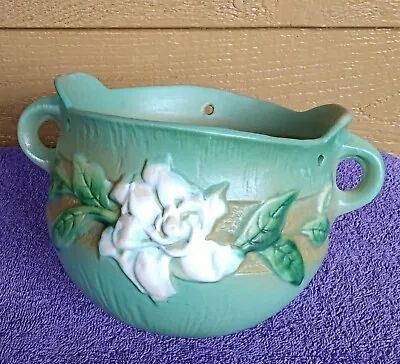 Buy Roseville Gardenia Hanging Planter Mint (Looks Brand New!) Vintage Art Pottery  • 72.22£