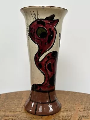 Buy Tor Vale Devon Pottery Louis Wain Style Cat Vase John Barker Aller Interest Vase • 1.24£