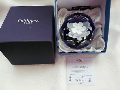 Buy Caithness Glass Charles 111 Coronation Royal Garden Paperweight Limited 27 Of 30 • 345£