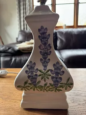 Buy Rye Pottery Table Lamp Wisteria Pattern • 15£