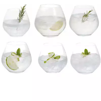 Buy Dartington Crystal Party Time Gin And Tonic Copa/Six Stemless Glasses - 440ml • 30.05£