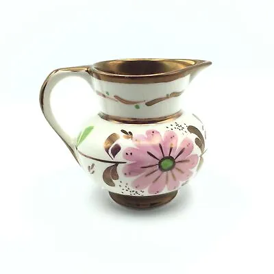 Buy Gray's Pottery Stoke-on-Trent England Hand Painted Luster Mini Creamer Floral • 14.38£
