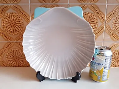 Buy Poole Pottery - Scallop Shell - C104 - 9  - Twintone Light Grey & Blue Colour • 17.99£