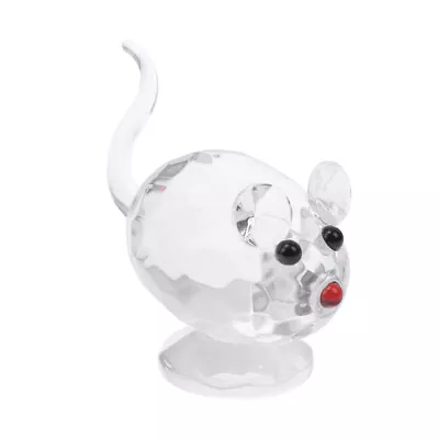 Buy Crystal Rat Ornament Crystal Animals Figurines Crystal Tabletop Ornament • 6.99£