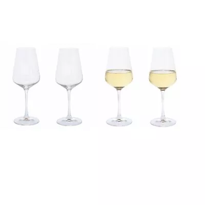 Buy Set Of 4 Dartington Crystal Cheers White Wine Glass • 23.49£