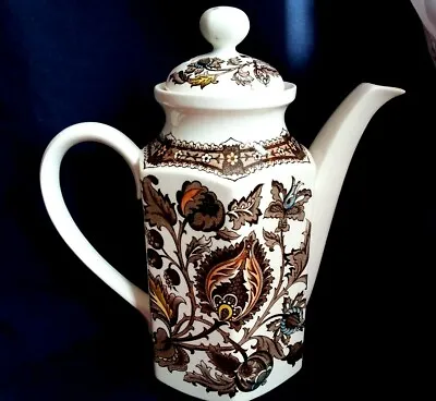 Buy Vintage Ridgway Ironstone Coffee Pot  Jacobean  Staffordshire England • 22£