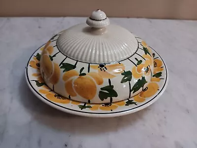 Buy 3pc Vtg Ridgway Bedford Ware  The Hyfield   Handpainted Butter Dish • 33.62£