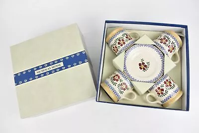 Buy Nicholas Mosse Irish Pottery Set 4 Of Cups And Saucers In Box Floral Print  • 39.99£