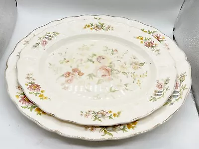 Buy 2x Vintage Grindley Serving Plates Marlborough Royal Petal • 19.99£