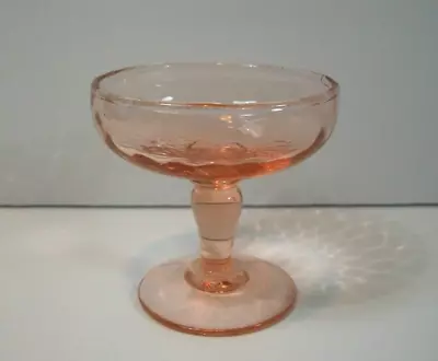 Buy Vintage ~Pink Depression Glass ~Miniature Champagne Glass ~2.75  Tall X 2.5  Dia • 13.25£