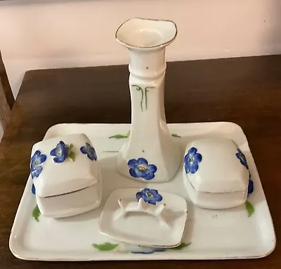 Buy Vintage 1900s Art Nouveau China Dressing Table Set In Excellent Condition Lovely • 7£