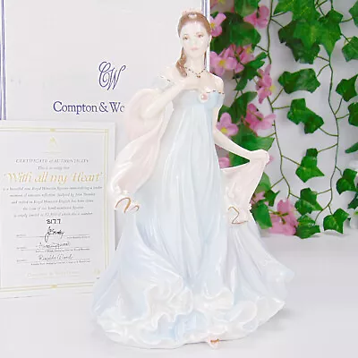 Buy Boxed Royal Worcester Figurine With All My Heart Limited Edition Bone China Lady • 59.99£