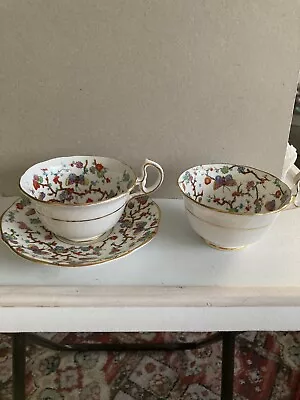Buy 3x Royal Stafford China Shanghai Cup(2),Saucer,Butterflies & Blossom Design • 13£