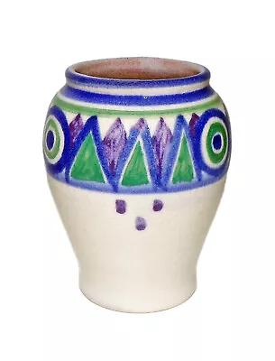 Buy Poole Pottery Traditional 8.5cm Vase K Z Pattern On Red Clay C.1920s Antique • 9.99£