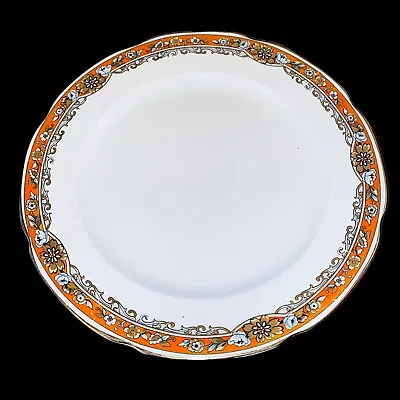 Buy Vintage Losol Ware Keeling & Co Burslem Orange Round Plate Porcelain 22.5cm • 12.90£