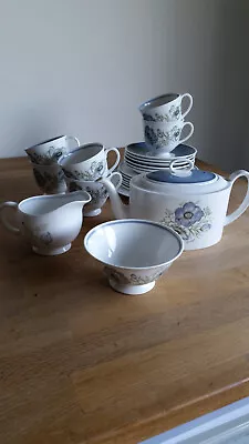 Buy Vintage Susie Cooper ‘Glen Mist’ Design. Tea-set For 6, With Teapot • 30£