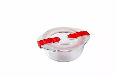 Buy Pyrex Storage Glass Dish Container Food Meal Cook & Heat Vented Lid Red All Size • 10.99£