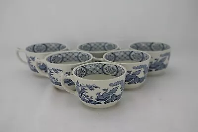 Buy Vintage(1950s) Old Chelsea Furnivals' Tea Cup Set(6), Immaculate Condition, A+++ • 43£