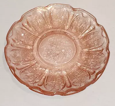 Buy Lot 3 Jeanette Cherry Blossom Pink Depression Glass Saucers 5 1/2  • 17.91£