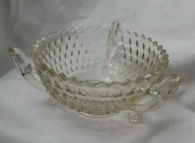 Buy VINTAGE ART DECO FOOTED FRUIT BOWL . Smoked Colour Glass.  • 4.99£