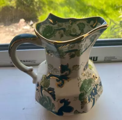 Buy Masons Ironstone Chartreuse  Jug 6 INCH IN HEIGHT FREE POSTAGE • 3£