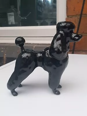 Buy Large Rare Beswick Dog Figure ~ 2339 ~ Black Gloss Poodle ~ 14.5cm Tall • 22.99£